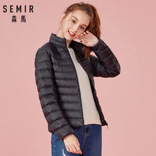 Load image into Gallery viewer, SEMIR 2019 Down Winter Jacket Women Cotton Short Jackets New Down Padded Hooded Warm Autumn Slim Coat Female Casual Tops