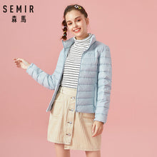 Load image into Gallery viewer, SEMIR 2019 Down Winter Jacket Women Cotton Short Jackets New Down Padded Hooded Warm Autumn Slim Coat Female Casual Tops