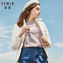 Load image into Gallery viewer, SEMIR 2019 Down Winter Jacket Women Cotton Short Jackets New Down Padded Hooded Warm Autumn Slim Coat Female Casual Tops